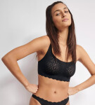 Dámská podprsenka ZERO Feel Bliss Top - BLACK - černá 0004 - SLOGGI BLACK XL