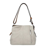 Trendy dámská koženková crossbody kabelka Julianna, šedá