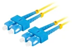 Lanberg SM žlutý / Optický patch kabel / SC/UPC-SC/UPC / Duplex / G657A1 / 5 m (FO-SUSU-SD11-0050-YE)