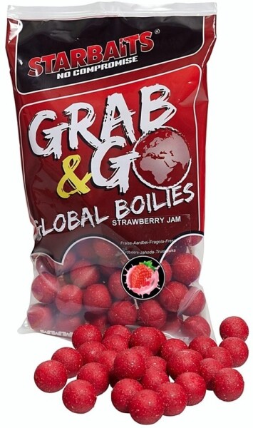 Starbaits Boilie Global Strawberry Jam - 24mm 800g,Starbaits Boilie Global Strawberry Jam - 24mm 800g