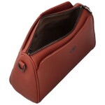 Módní dámská koženková crossbody kabelka Coveri Leanne, cihlově červená