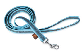 Firedog pogumované vodítko, šíře 20 mm, světle modré Šířka/délka: 20 mm x 1,2 m