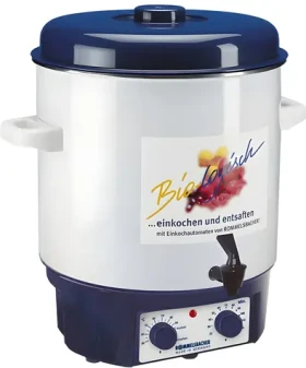 Rommelsbacher KA 1804 bílá, modrá / Zavařovací hrnec / 1800 W / 27 l / termostat / kohoutek (KA 1804)