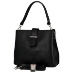 Dámská kožená crossbody kabelka Marianna, černá