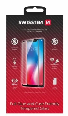 SWISSTEN FULL GLUE COLOR FRAME CASE FRIENDLY sklo pro XIAOMI REDMI NOTE 12 černá (54501838)