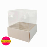 Cake star Box na dort s průhledným víkem 28x28x31cm