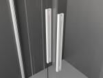 MEXEN/S - Velar Duo posuvné sprchové dveře 140, transparent, białe 871-140-000-02-20