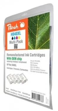 Peach Remanufactured No 940XL MultiPack / HP Officejet Pro 8000 / s OEM čipem / MultiPack (314684)