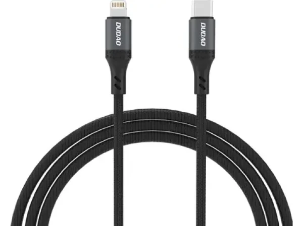 Dudao Datový kabel L3CL / USB-C / Lightning 30W / 1.2 m / černá (181523)