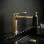 REA - Umyvadlová baterie PREMIUM Prime Brush Gold Low REA-B6775
