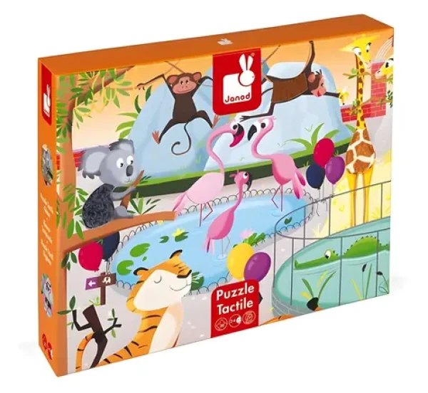 JANOD Hmatové puzzle Den v ZOO