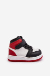 Dětské vysoké sportovní boty bílo-červené Teredite 18