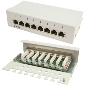 Intellinet 24-Port Cat6a Patchpanel geschirmt 1HE Kabeleinführung 90° abgewinkelt schwarz 24 portů patch panel 483 mm (1