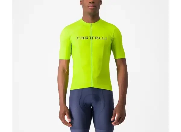 Castelli Elements pánský dres krátký rukáv Electric Lime vel. M