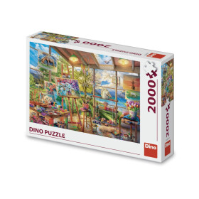 Puzzle malířský ateliér 2000 dílků