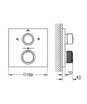 GROHE - Allure Termostatická baterie pod omítku, pro 2 spotřebiče, Warm Sunset 29181DA2
