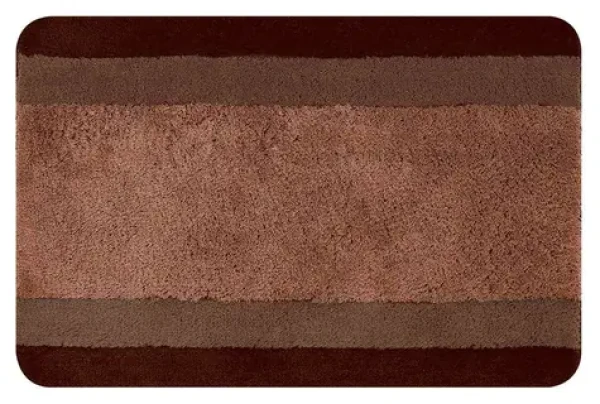 Spirella BALANCE koupelnová předložka hnědá / Koupelnová předložka / 55 x 65 cm / polyester / protiskluzová