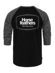 Horsefeathers Bronco Raglan black Gray