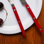 SABRE PARIS Čajová lžička Bistrot Brillant – Burgundy, červená barva, kov, plast