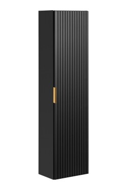 COMAD - Vysoká skříňka 1 dvířka ADEL BLACK 5907611654835