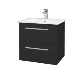 Dřevojas - Umyvadlová skříňka GIO SZZ2 60 - N03 Graphite / Úchytka T03 / N03 Graphite 202101C