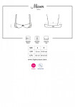 Polopodprsenka Miamor half-bra - Obsessive černá L/XL