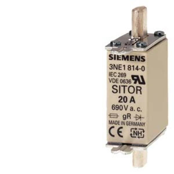 Siemens 3NE18140 sada pojistek Velikost pojistky = 0 20 A 690 V 3 ks