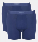 SLOGGI MEN EVER EASE - 2pack adaptivních šortek z organické bavlny Sloggi DEEP COBALT XL