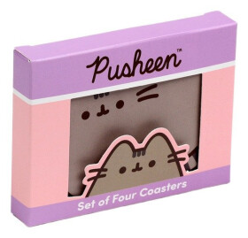 Sada 4 podtácků Pusheen