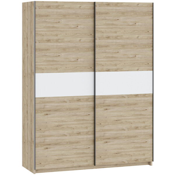 FRONTI Šatní skříň BERNO 150 - jackson hickory + bílá 22017
