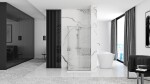 REA/S - Sprchový kout PUNTO 90x90 Se sprchovou vaničkou Savoy black KPL-K1008