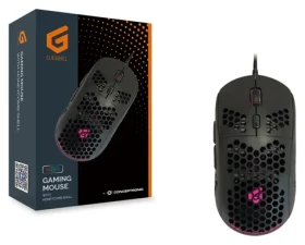 Conceptronic DJEBBEL černá / Herní myš / USB-A / 6400 DPI / 6 tlačítek / RGB LED (DJEBBEL04B)