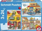 SCHMIDT Puzzle Policie, hasiči, záchranáři
