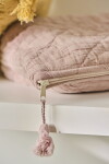 Ib Laursen Kosmetická taštička Dusty Pink, růžová barva, textil
