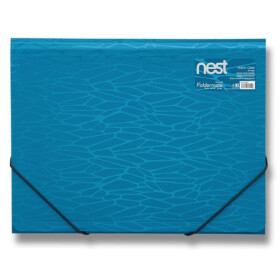 FolderMate Nest - Tříchlopňové desky s gumou modré