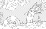 Beetlejuice: The Official Coloring Book, antistresové omalovánky, Alan Robert
