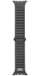 Audi Magnetic Ring řemínek pro Apple Watch 44/45/46/49 mm černý / Magnetické zapínání / Eko-kůže (AU-SL-AW44-49-GT/D2-BK)