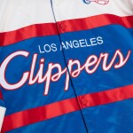 Mitchell & Ness Pánská bunda Los Angeles Clippers NBA Script Heavyweight Satin Velikost: M