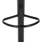 Barová židle, černá, látka,AUB-V3066 BK3