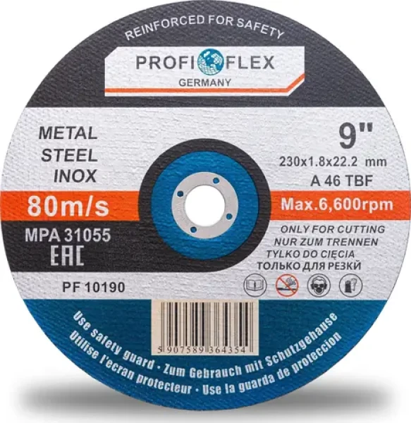 Silver Profi-Flex / Řezací kotouč na kov / Průměr 230 x 22,2 mm / Šířka řezu 1,8 mm (10190)