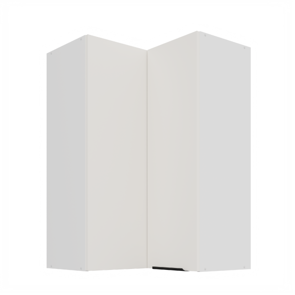 Horní rohová skříňka Aria 60x60 GN-90 2F (90°) Barva korpusu: Bílá, Barva dvířek: WH - Crystal white AFM
