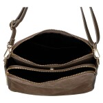 Dámská kožená crossbody kabelka Kaia, béžová