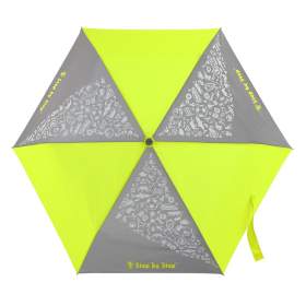 Dětský skládací deštník neonová žlutá