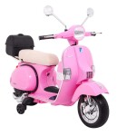 Mamido Dětský elektrický skútr Vespa růžový