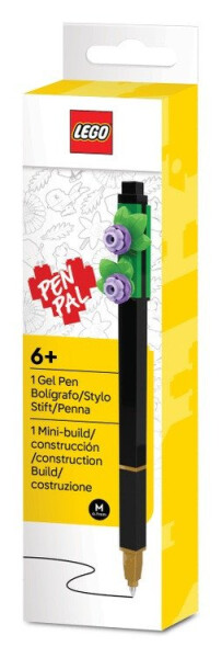 LEGO® Botanicals Gelové pero, černé - fialová květina