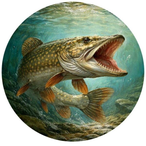 Obrázek Jedlý papír na dort Štika