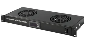XtendLan / Ventilační jednotka / 1U / 2x ventilátor + termostat / hloubka 200 mm (SFAN1U2T-B)