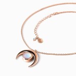 Royal Fashion náhrdelník 14k zlato Vermeil GU-DR17174N-ROSEGOLD-MOONSTONE