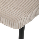 Relaxační křeslo, béžová, manšestrová látka, AK-L7285 CRM6