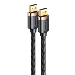 USAMS SJ531 U74 černá / Kabel DisplayPort / DP 1.2 / 4K 60Hz / 2K 144Hz / 2 m (SJ531HD01)